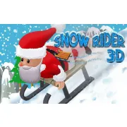 Snow Rider 3d Santa logo