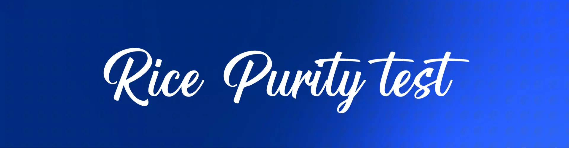 Rice Purity Test cover