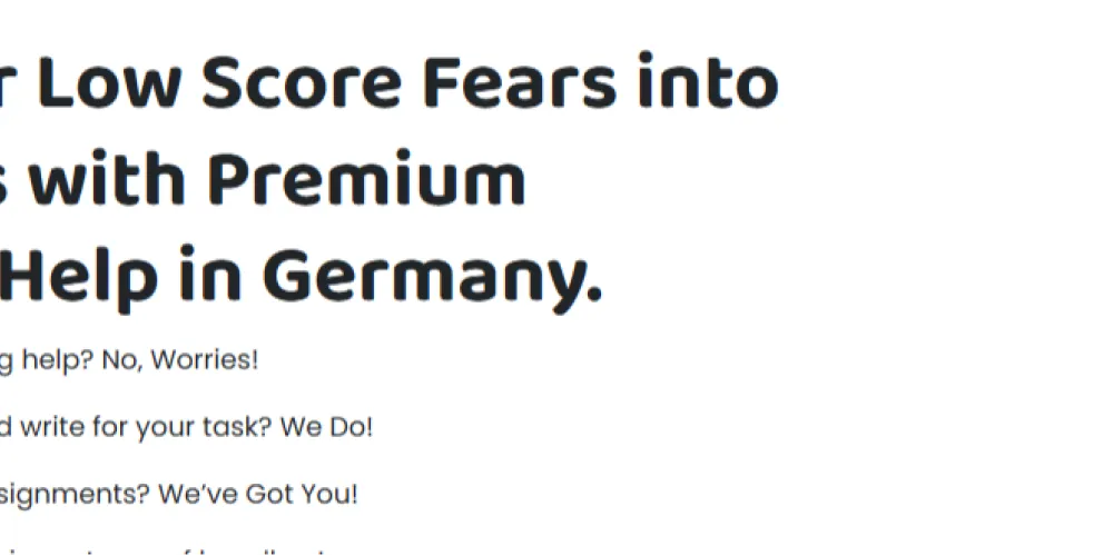 Assignment Help Germany