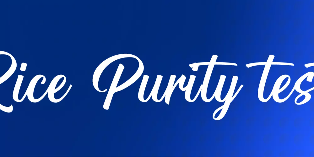 Rice Purity Test
